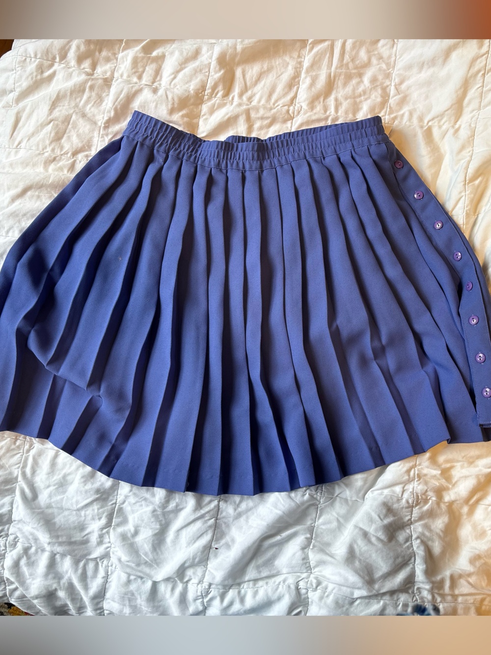 ESPIRIT Pleated Puce/Purple Pleated Mini Skirt - Athleisure Preppy